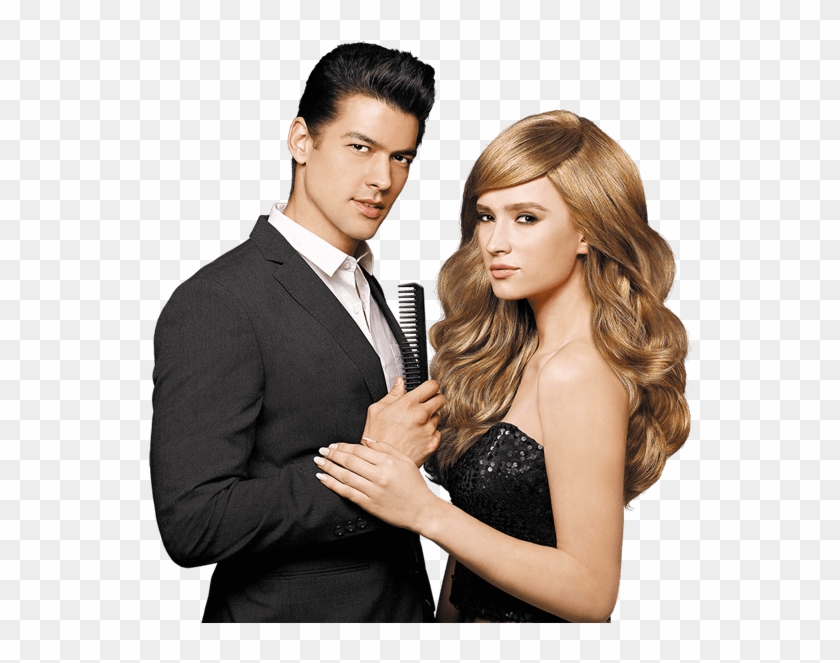 Jonsson Protein Male And Female Model With Beautiful - Male And Female Hair Models Clipart #1011549