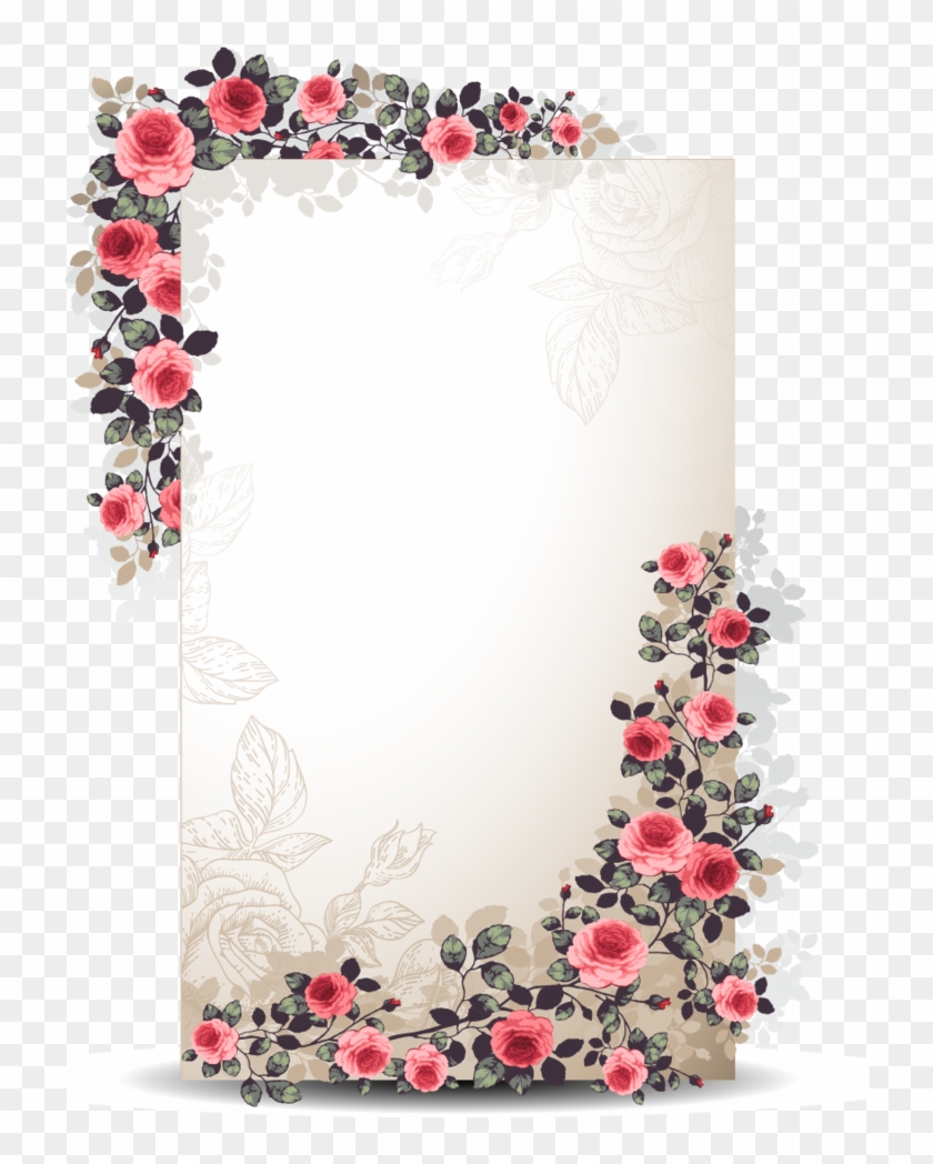 Flower Border Png, Vector Border, Letter Photography, - 2019 Floral Calendar Printable Clipart #1011643