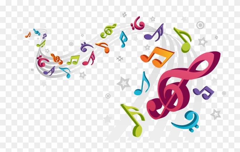 Molly Musical Notes Pretend City Childrens Museum - Colorful Music Notes Png Clipart #1011646
