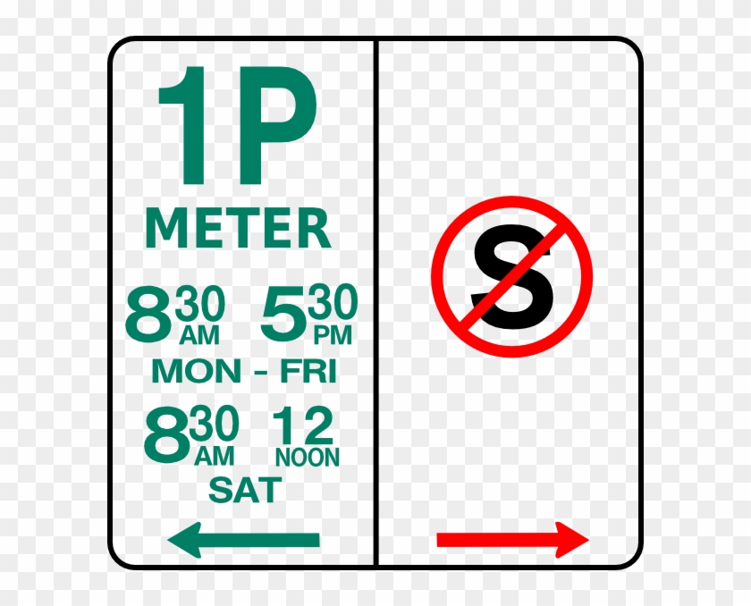 Sign Parking And No Standing Png Clipart #1011728