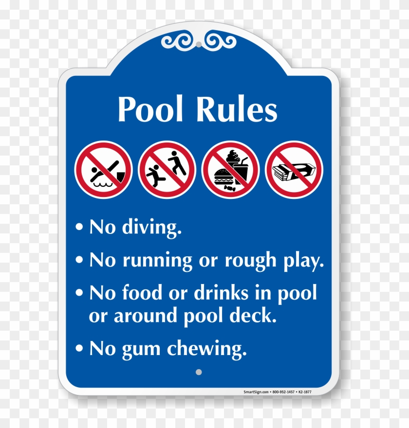 No Running On Pool Deck Clipart #1011816