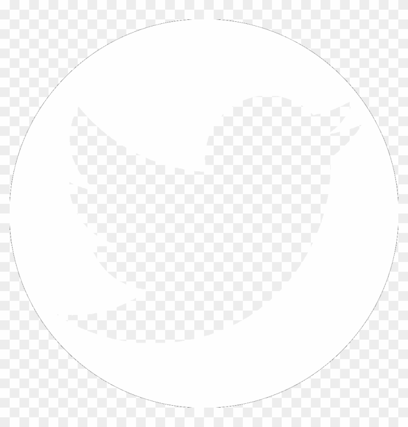 Twitter White Logo Transparent - 2 Inch Circle Png Clipart
