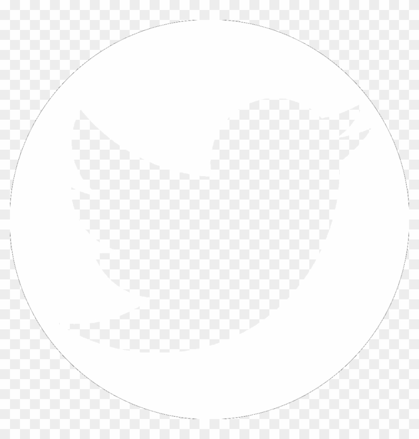 Twitter White Logo Transparent - 2 Inch Circle Png Clipart #1011861