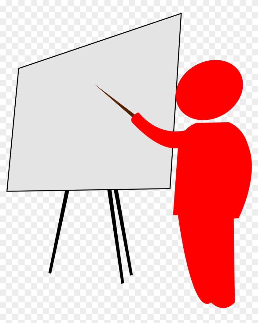 This Free Icons Png Design Of Teacher Explains Pointing Clipart