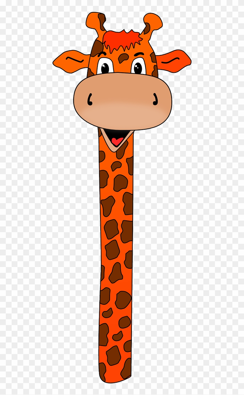 Animated Giraffe Cliparts - Clip Art Transparent Jungle Animals - Png Download #1012304
