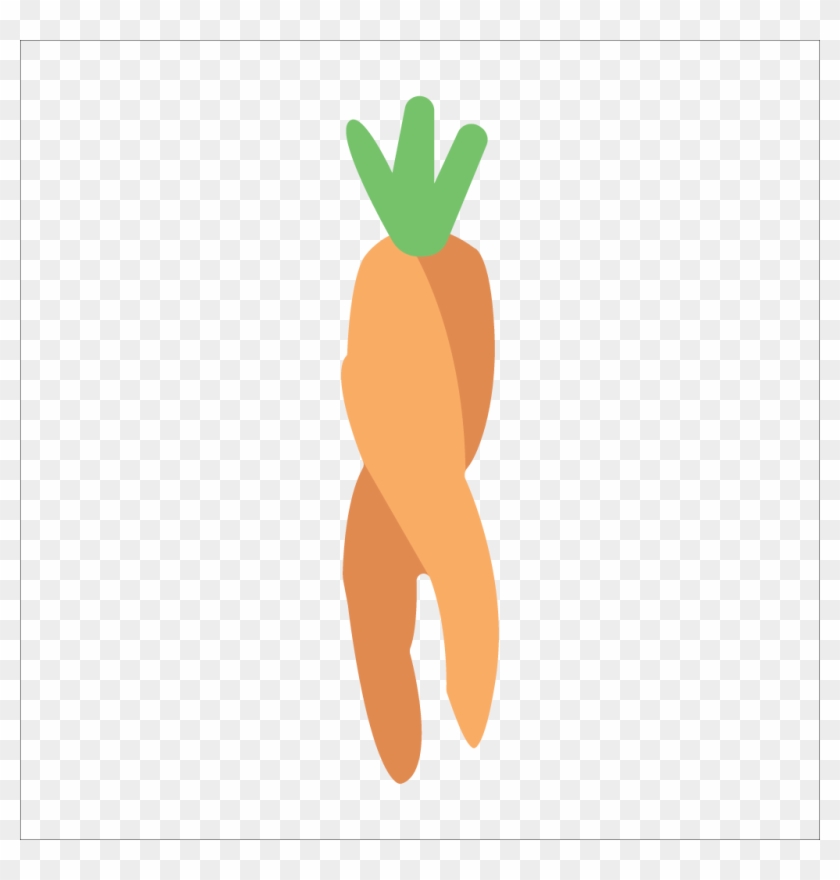 The Ugly Carrot Might Not Look Perfect, But It's Just - Illustration Clipart #1012374