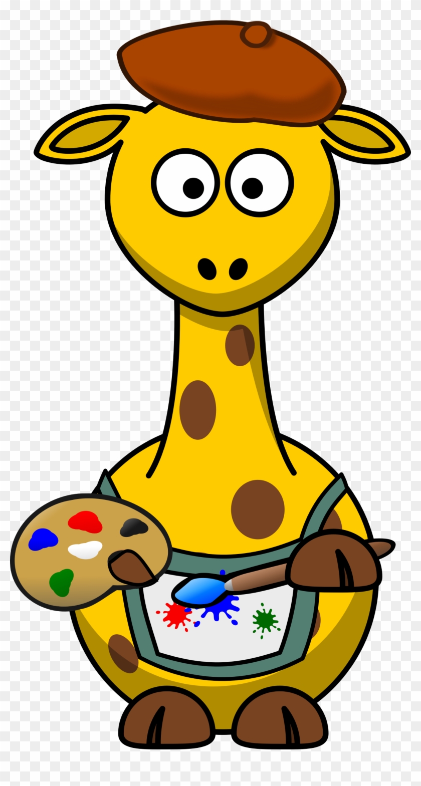 This Free Icons Png Design Of Giraffe Painter Clipart #1012459