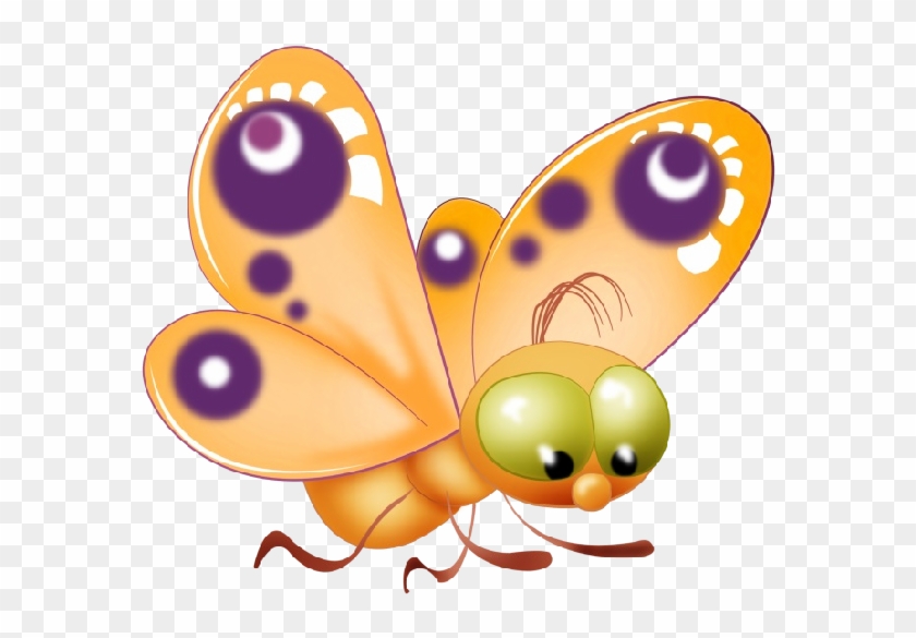Animated Butterfly - Butterfly Cartoon Clipart Png Transparent Png #1012602