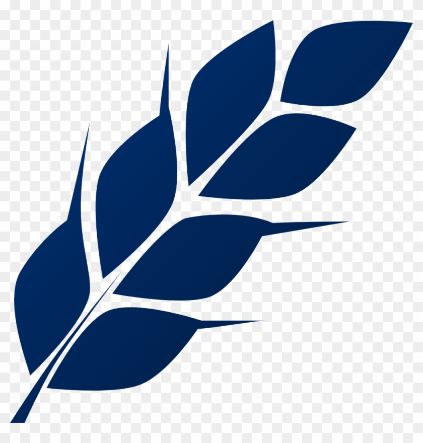 Wheat Gradient Blue Copy - Emblem Clipart