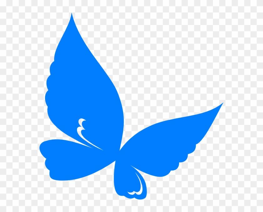 Butterfly Clip Art At Clker - Butterfly Clip Art Blue - Png Download #1012811