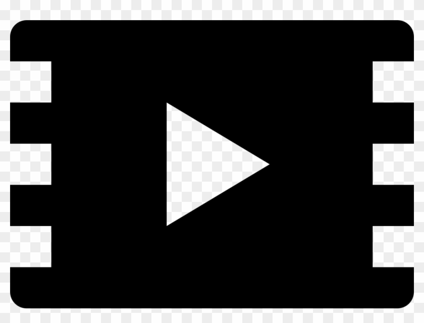 Play Button On Film Strip Comments - Graphic Design Clipart