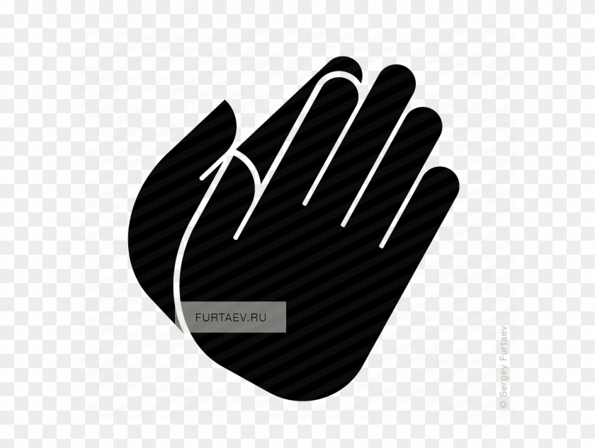 Praying Hands Icon Of - Emblem Clipart
