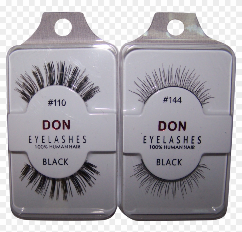 Black False Eyelashes Eye Lashes 100% Human Hair 2 - Eyelash Extensions Clipart #1014223