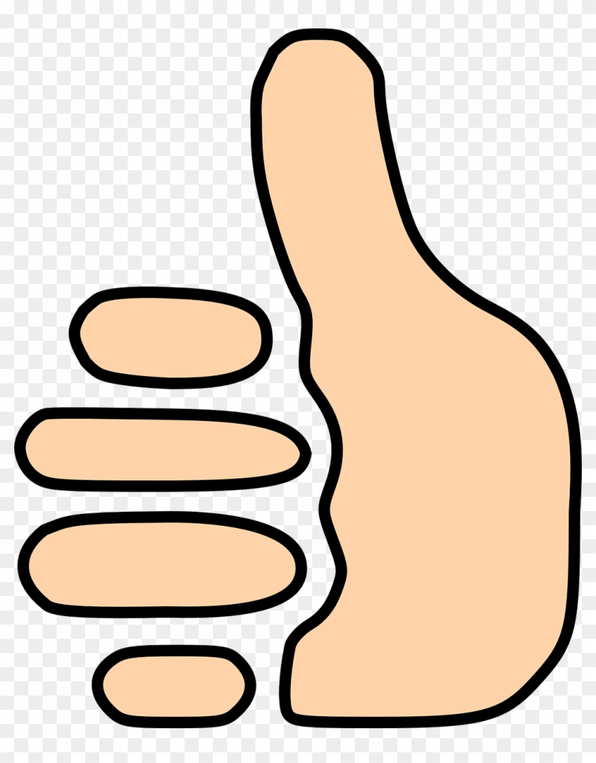 Thumbs Up Thumb Sign Free Vector Graphic - Thumbs Up Png Gif Clipart #1014522