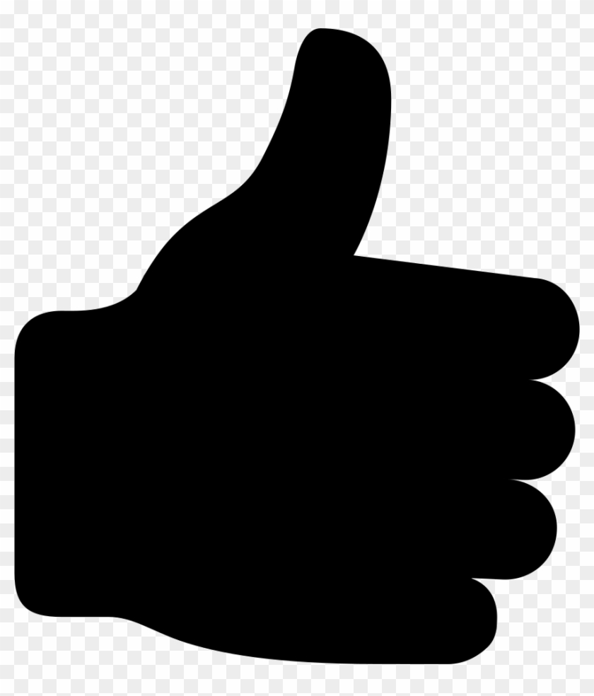 Banner Black And White Stock Clipart Thumbs Up - Liking Icon - Png Download