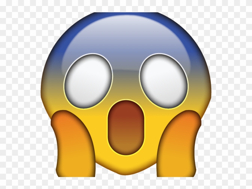 Scared Emoji - Scared Emoji Transparent Background Clipart #1014566
