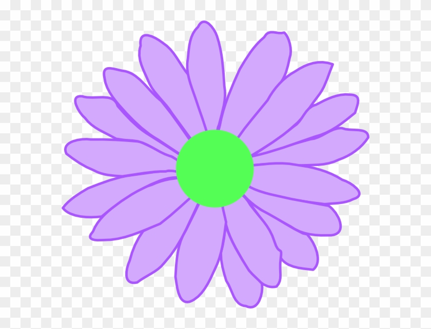 Daisy Clipart Purple - Red Flower Clip Art - Png Download