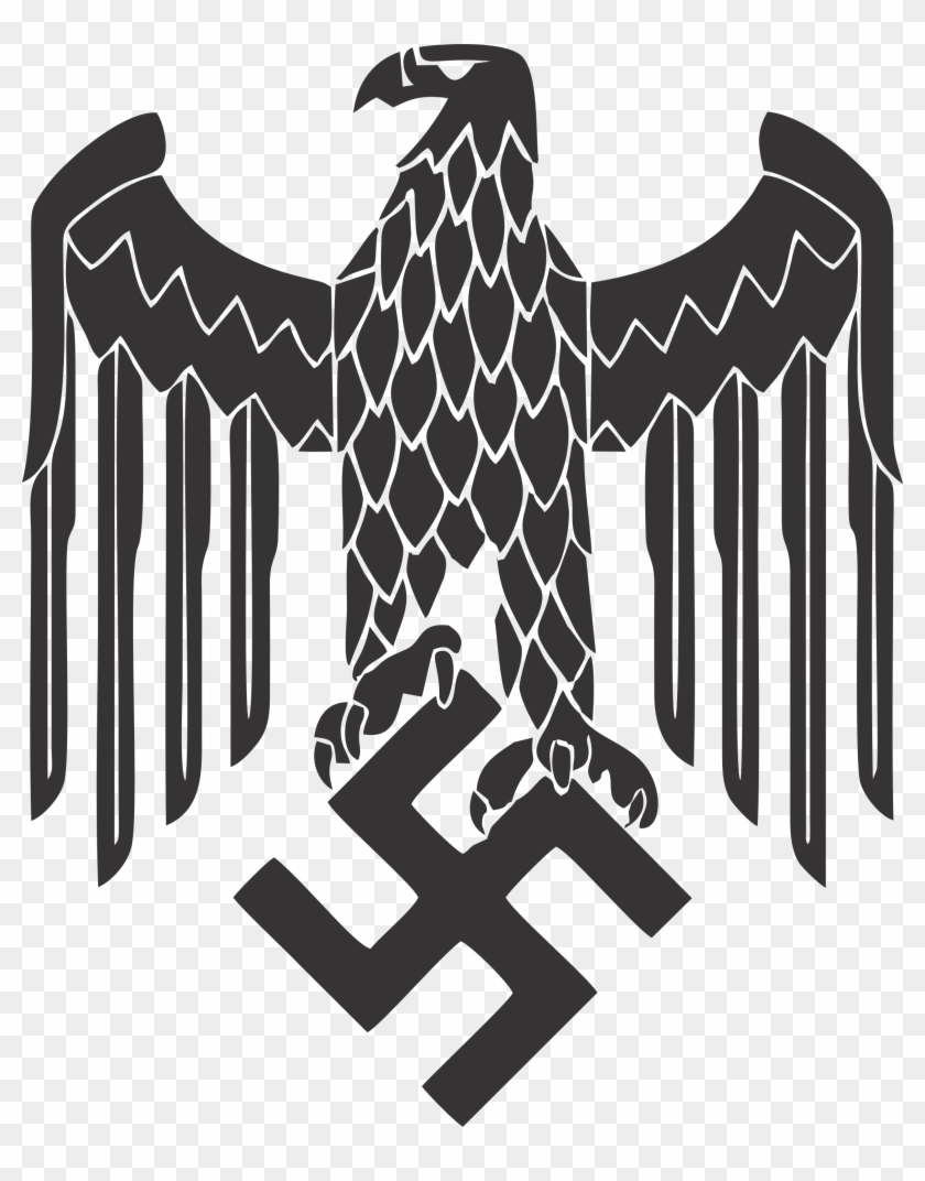 Hitler Vector - Nazi Eagle Png Clipart #1015567