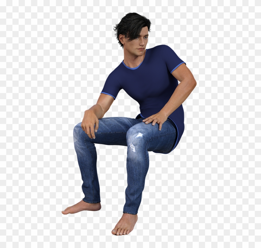 Sitting Person Png - Man Seated Png Clipart