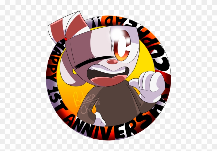 More One Cuphead Anniversary Art Xddddd Sorry - Circle Clipart