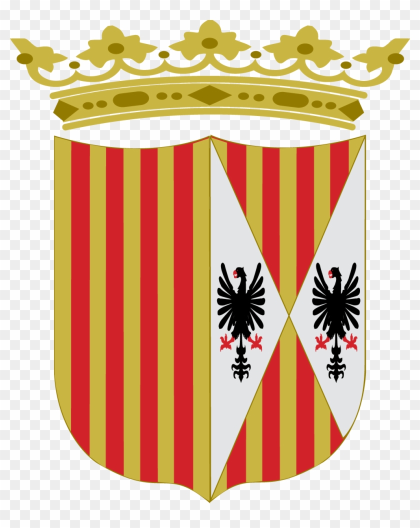 Escudo Corona De Aragon Y Sicilia - Corona Clipart