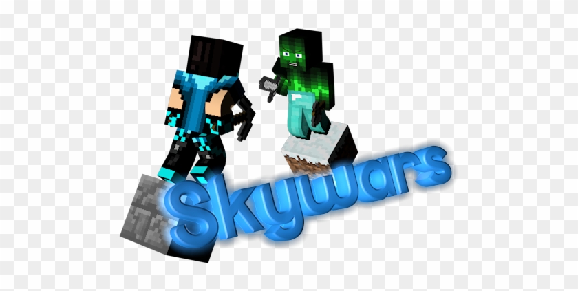 Squadcraft - Minecraft Skywars Logo Png Clipart