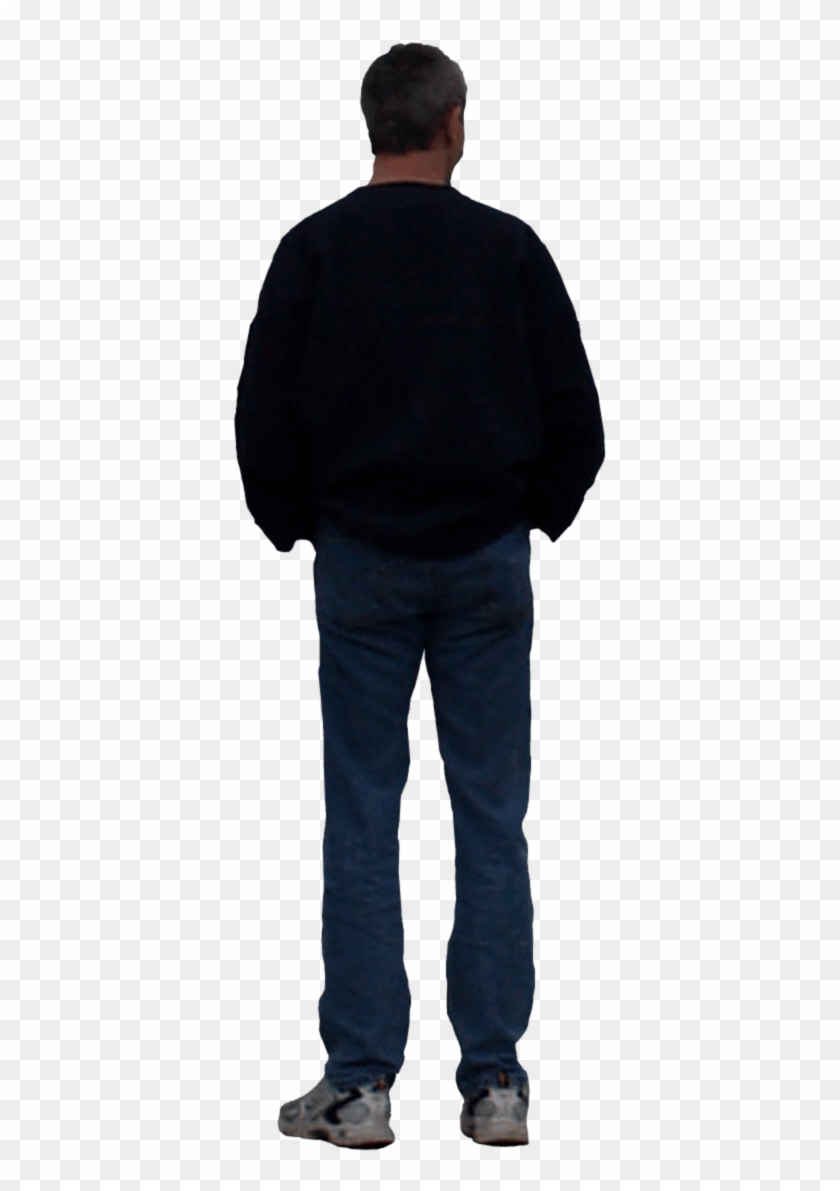 Person Standing Back - Man From Behind Png Clipart
