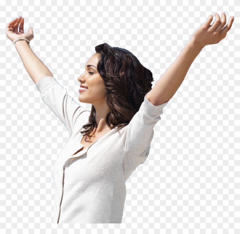 Clipart Arms Outstretched Woman Transparent - Back Pain Relief Png #1016802