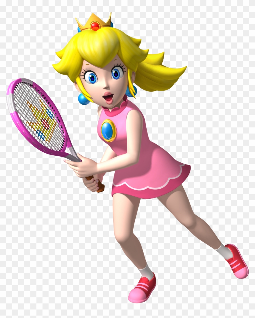 Princess Peach Transparent Png - Mario Tennis Open Peach Clipart #1017606