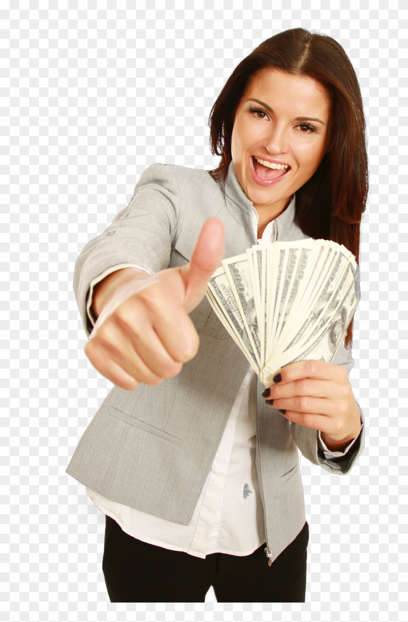 Find A Store - Girl With Money Png Clipart #1017694