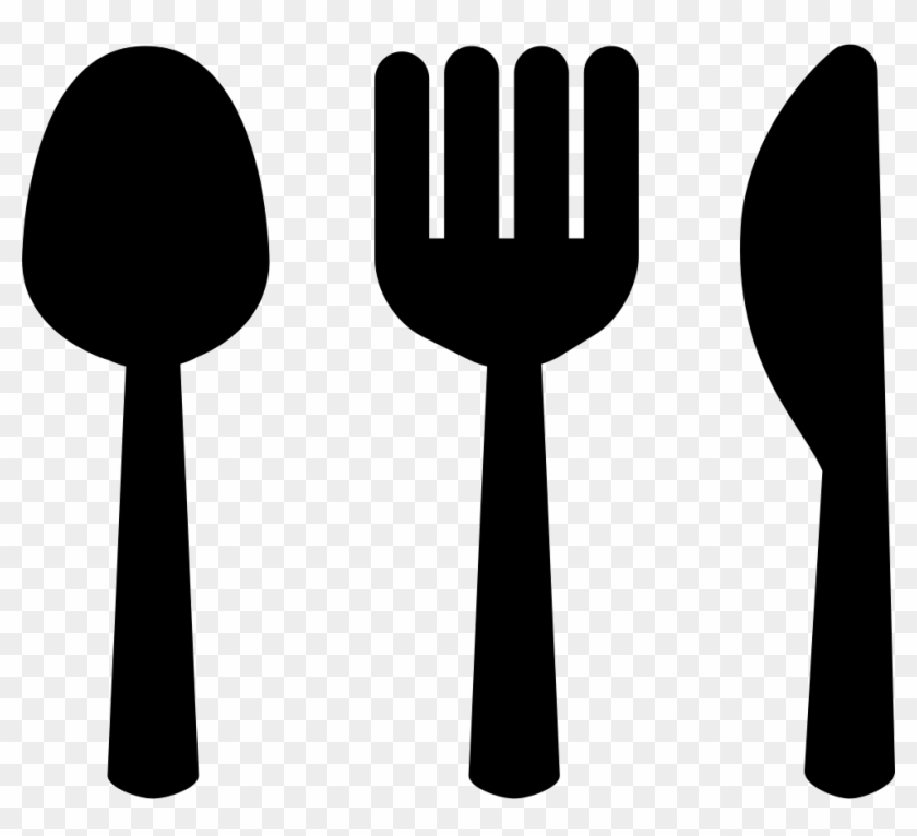 Fork And Spoon Png - Spoon And Fork Silhouette Clipart #1017695