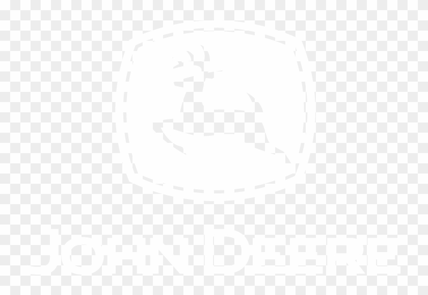 John Deere White Png Logo - John Deere Sticker Clipart #1017731