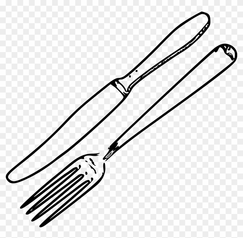2000 X 1866 3 - Knife And Fork Line Drawing Clipart #1017766