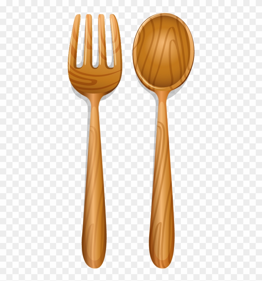 1042 X 1042 10 - Wood Spoon Fork Png Clipart