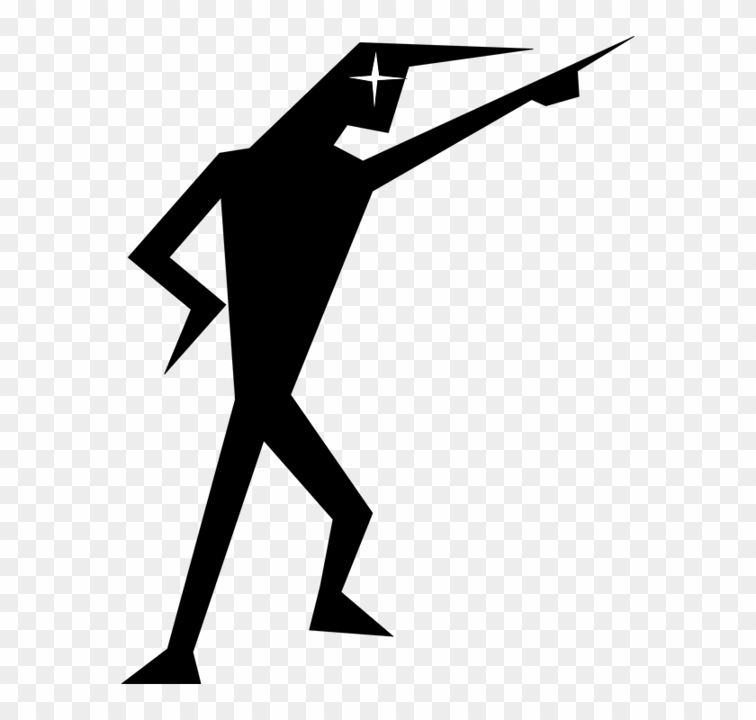Graphic Black And White Library Graphic Image Group - Stickman Pointing Png Clipart #1018183