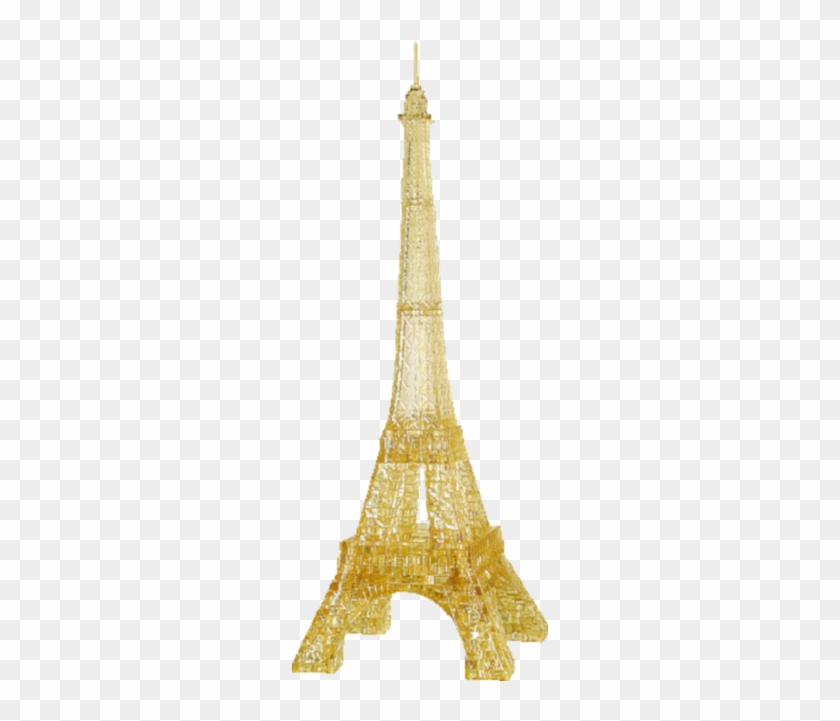 3d Crystal Puzzle Deluxe - Gold Eiffel Tower Transparent Clipart