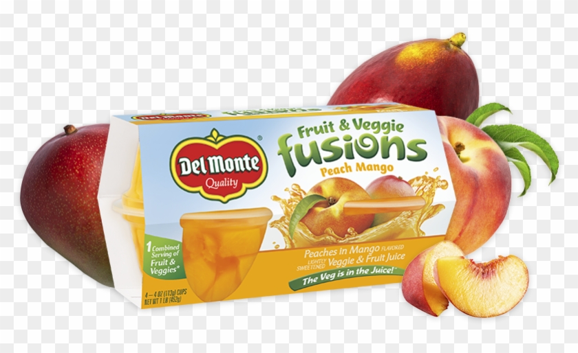 Peach Mango, Del Monte® Fusions - Monte Clipart