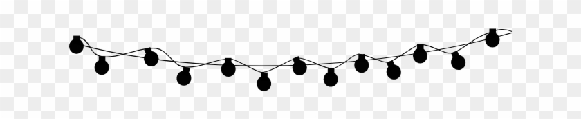 Svg Freeuse Stock String Vector Light - Black String Lights Clipart - Png Download