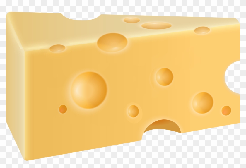 Single Slice Swiss Cheese Png Image - Swiss Cheese Clipart Transparent Png #1019221