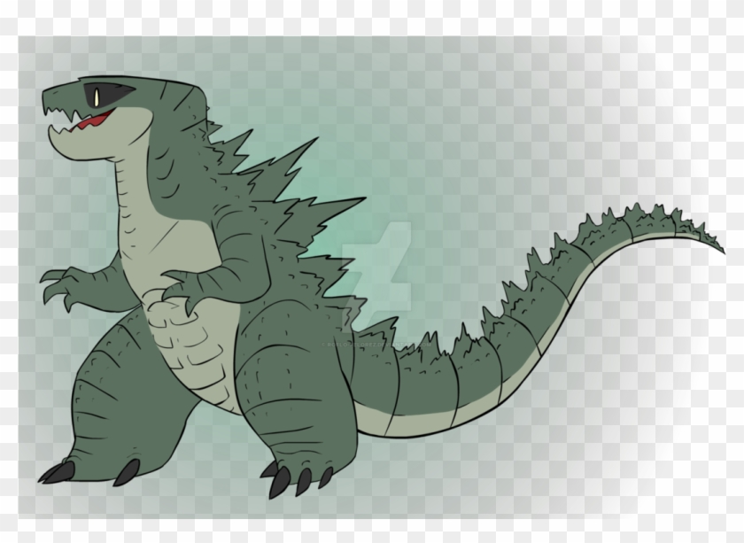 Drawn Alligator Godzilla - Nile Crocodile Clipart #1019980