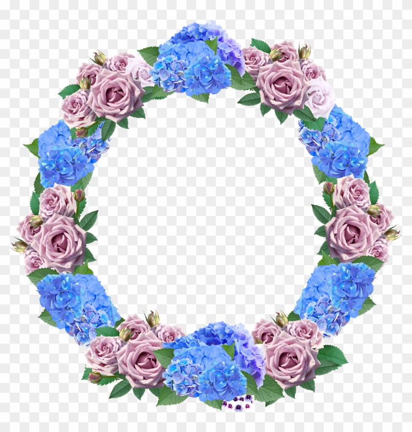 Blue Wreath Png - Floribunda Clipart #1020198