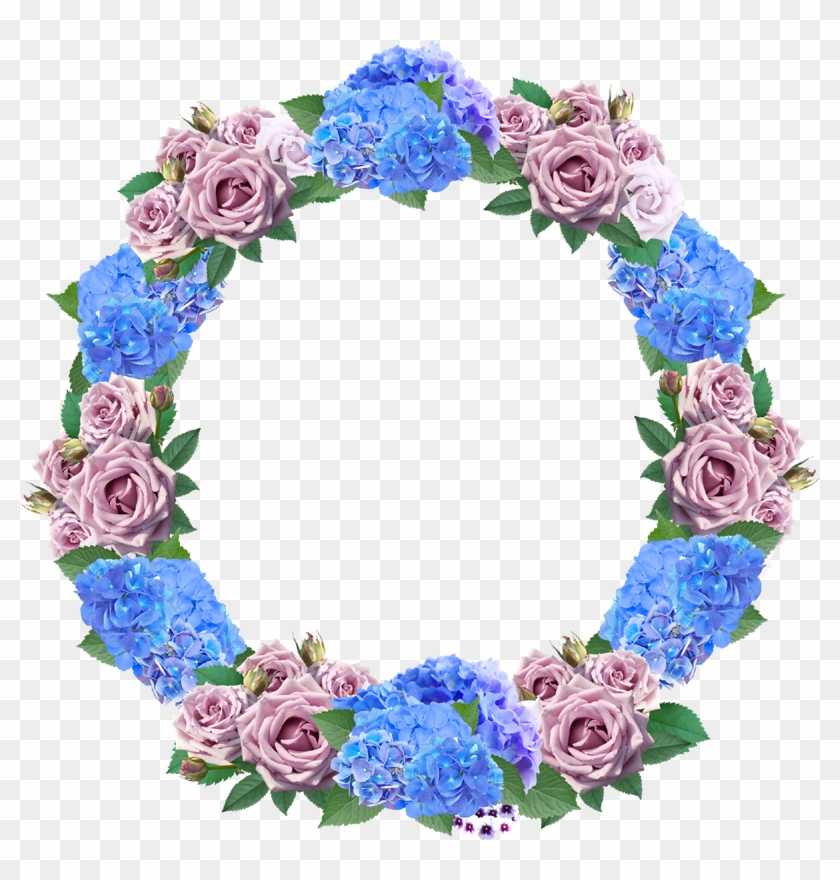 Blue Wreath Png - Floribunda Clipart