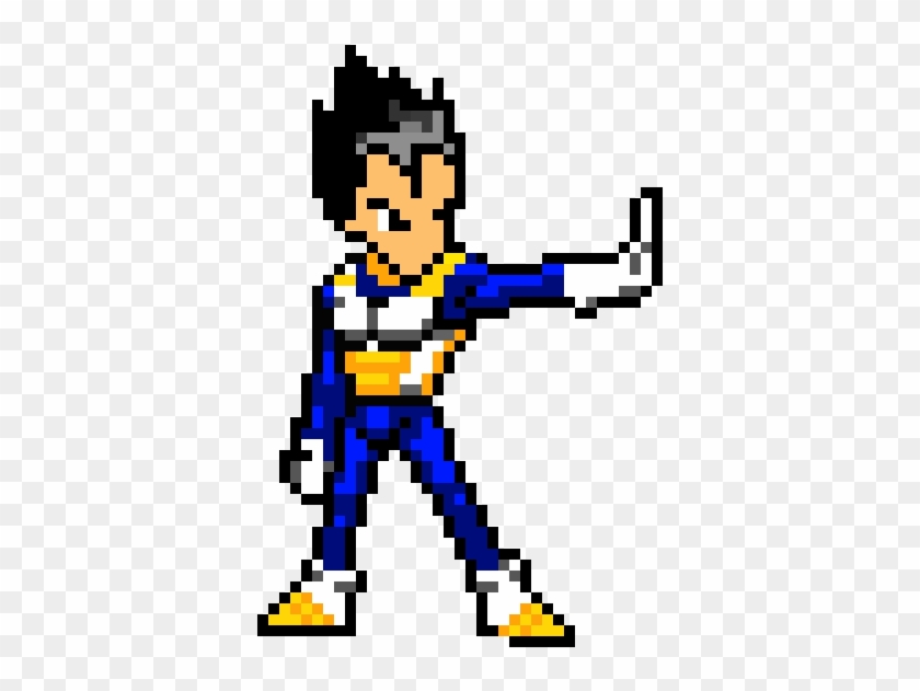 Vegeta - Vegeta Minecraft Pixel Art Clipart #1020642