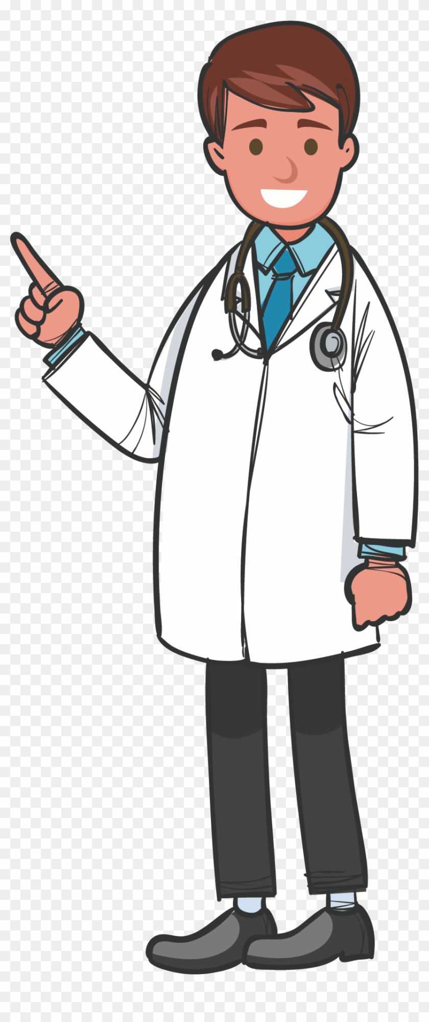 19 Vector Stethoscope Doctor Coat Huge Freebie Download - Doctor Cartoon Clipart