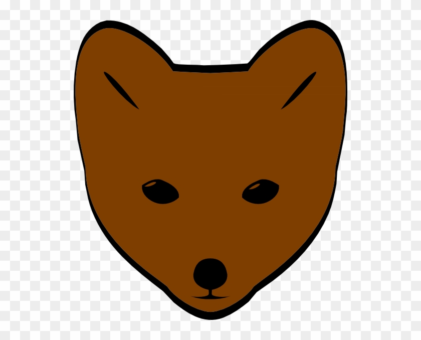 Brown Fox Face Svg Clip Arts 546 X 598 Px - Png Download