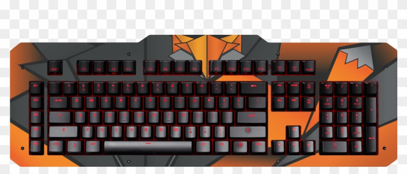 Top Panel Fox - Keyboard Clipart