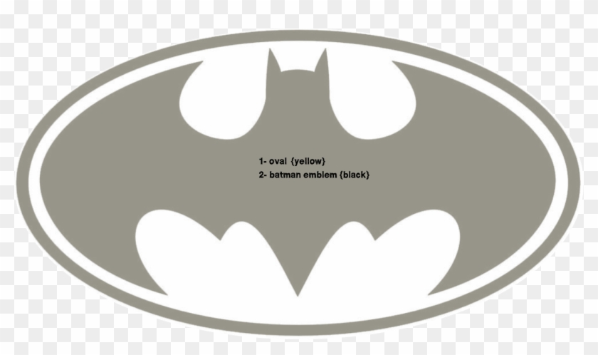 Batman Mask Clipart Batman Emblem - Batman Logo Black And White - Png Download