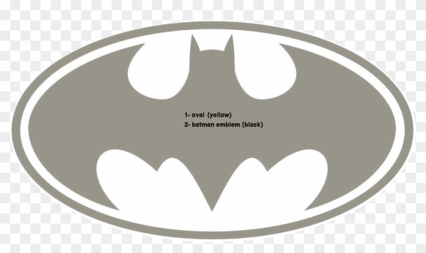 Batman Mask Clipart Batman Emblem - Batman Logo Black And White - Png Download #1021008