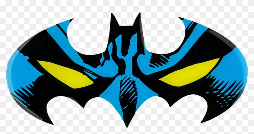 Batman Batwing Face Logo Lensed Emblem - Batman Face In Logo Clipart