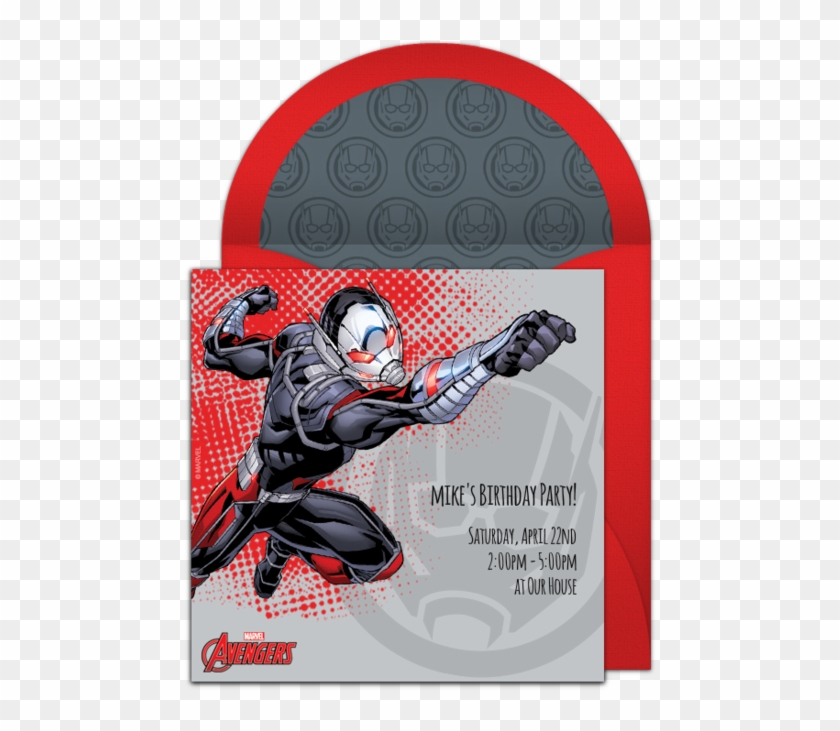 Avengers Ant-man Online Invitation Clipart